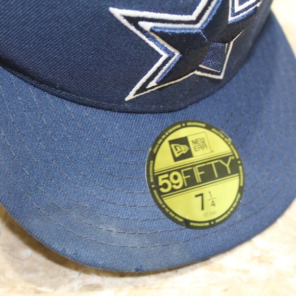 Dallas Cowboys NFL Hat New Era 59FIFTY 7 1/4 Fitted Navy Blue Star - Picture 9 of 9